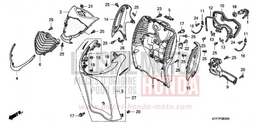 GAINE DE PROTECTION AVANT SH1258 de 2008